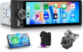 Rimoody Autoradio 1 Din avec sans Fil Carplay Android Auto iOS/Android Mirror Link Bluetooth 5.2,6.28 – gris/bleu/noir