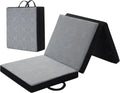 Matelas Pliable 75 x 195 x 10 cm – gris/noir
