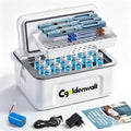 CGOLDENWALL Réfrigérateur Insuline portable 6H – 13600 mAh, gris/bleu