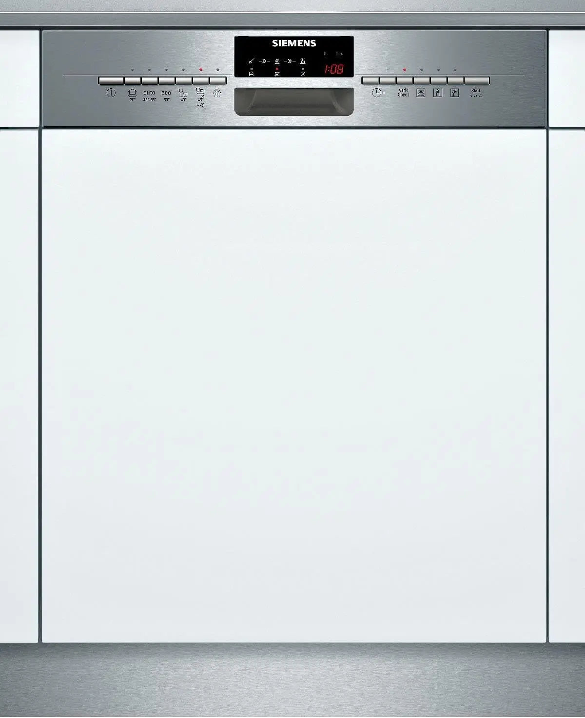 Siemens SN56M598EU Lave-vaisselle partiellement intégrable – 14 places, argenté