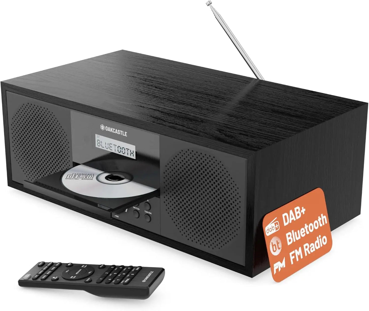 Radio DAB+ Bluetooth et lecteur CD appareil audio – gris/noir