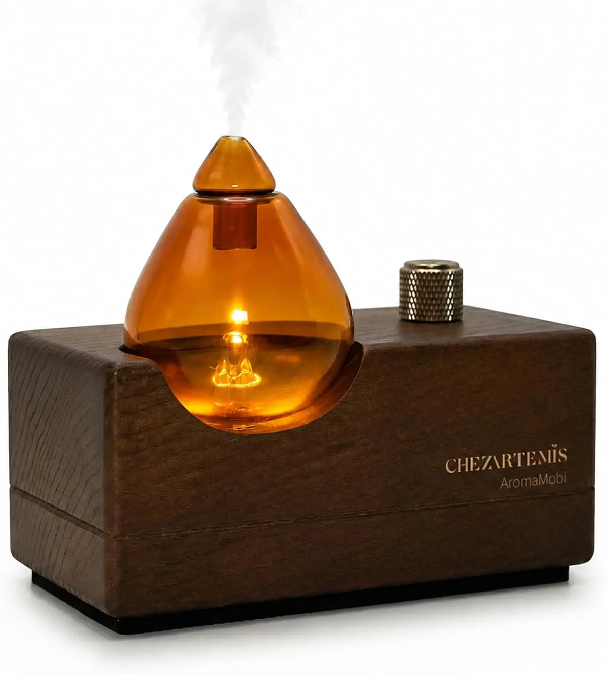 Amber Diffuseur Huiles Essentielles sans Eau pour Aromathérapie – orange/noir