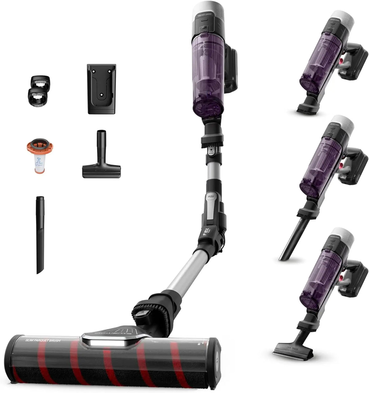 Rowenta – - X-Force Flex 9.60 Aspirateur Balai sans Fil Violet