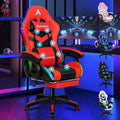ALFORDSON LED Chaise pour le jeu siège – rouge