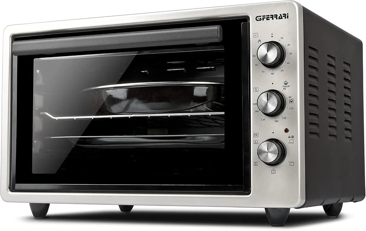 G3 Ferrari G10152 Rostò 37 Four électrique à convection – 1500 W, 37 litres, argenté/noir