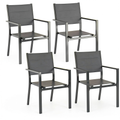 Chaise de jardin, coloris gris, pour la terrasse ou le jardin