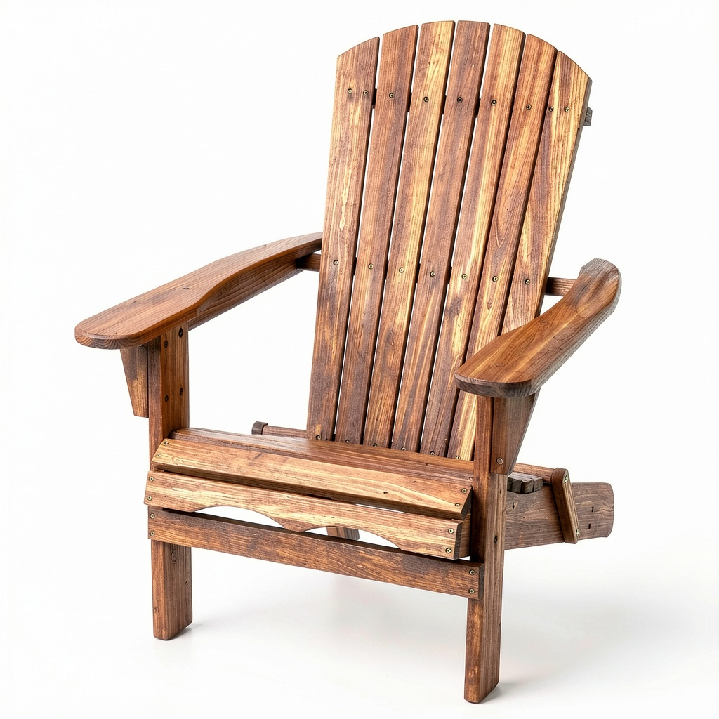 Chaise de jardin, pliable, coloris naturel, pour la terrasse ou le jardin