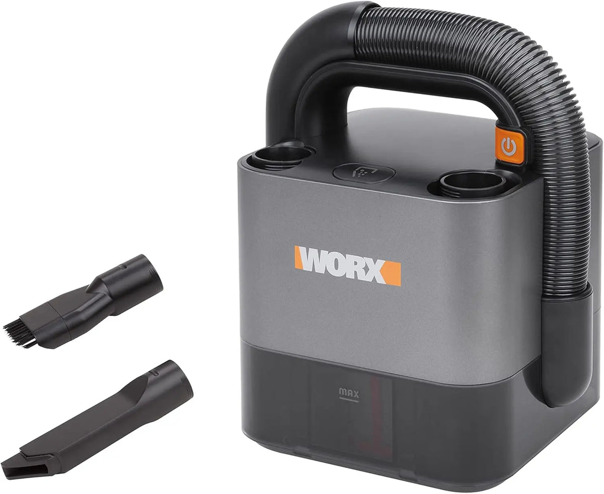 WORX Mini aspirateur sans Fil 20V WX030.9 – 150 W / 30 W, 2 ah, gris