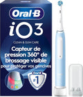 Oral-B Brosse à Dents Electrique iO 3 avec 1 Brossette de Rechange – bleu
