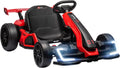 HOMCOM Kart Électrique pour Enfants 24 V Fonction Drift 6-12 Ans Rouge – 5 Ah