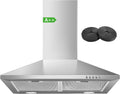 SNDOAS A++ Hotte Aspirante 60cm – 350 m³/h, gris