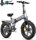 ENGWE Vélo Électrique Pliable – EP-2, 250 W, 13 Ah, gris/noir