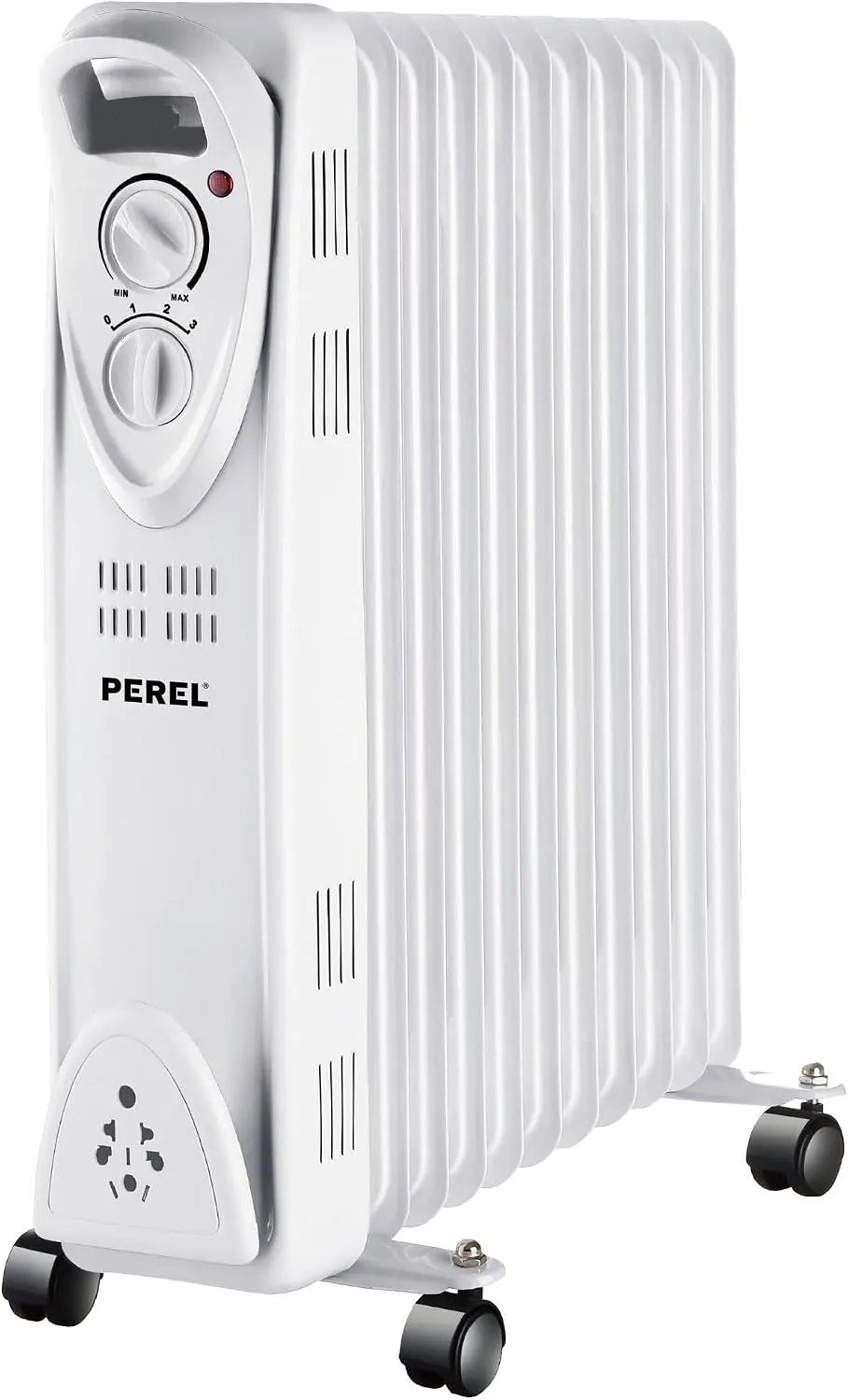 Perel Radiateur à bain d'huile – 2500 W, gris
