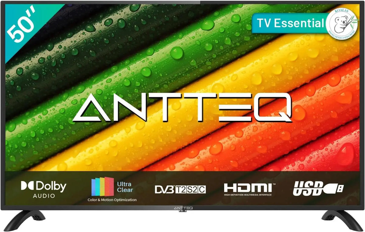 Antteq AB50D1 téléviseur 50 Pouces Téléviseur 127 cm – DVB-C/T2/S2, noir