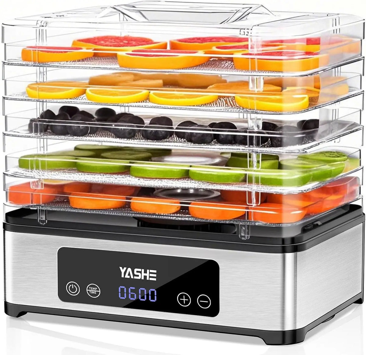 YASHE Déshydrateur 400 W – argenté