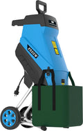 Güde 94372 GH 2501 Hachoir de jardin avec bras de suspension automatique 45 l – 2500 W, bleu