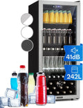 KLARSTEIN Beersafe Réfrigérateur à Boissons 242 L – 50 Hz, argenté/noir