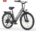 HillMiles Vélo Électrique Adulte 26' – 13 Ah, gris/noir