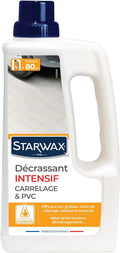 STARWAX Décrassant intensif carrelages et PVC – 1 L, gris/bleu