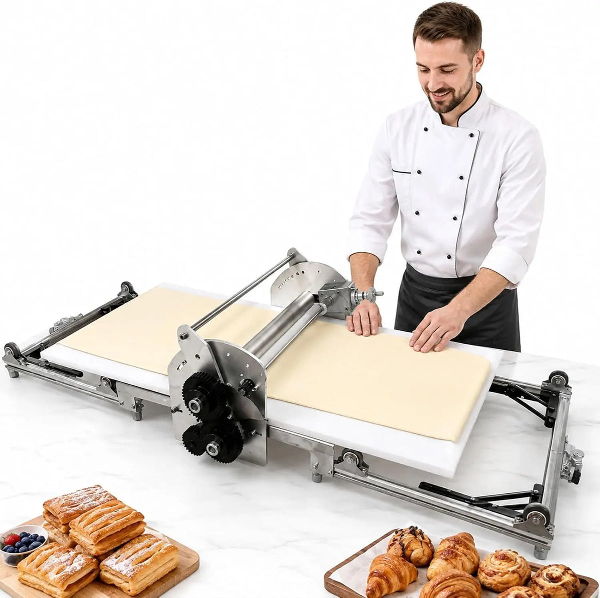 Machine À Pâte Feuilletée – gris/blanc