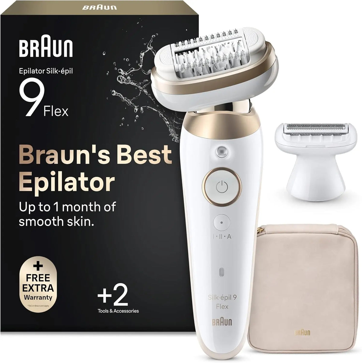 Braun Epilateur Electrique Femme Silk Epil 9,9-041 3D – blanc