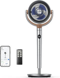 DREO 20 dB Smart Ventilateur Silencieux sur Pied – gris
