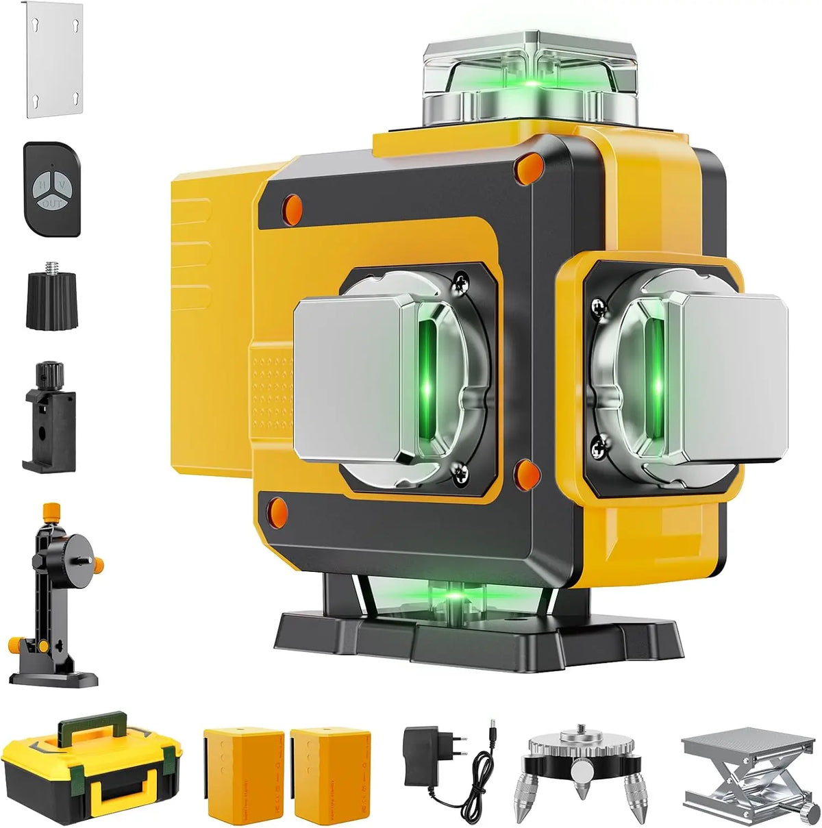 Laser Lignes Croisées 16 Lignes Vert 4x360° télémètre ou niveau laser