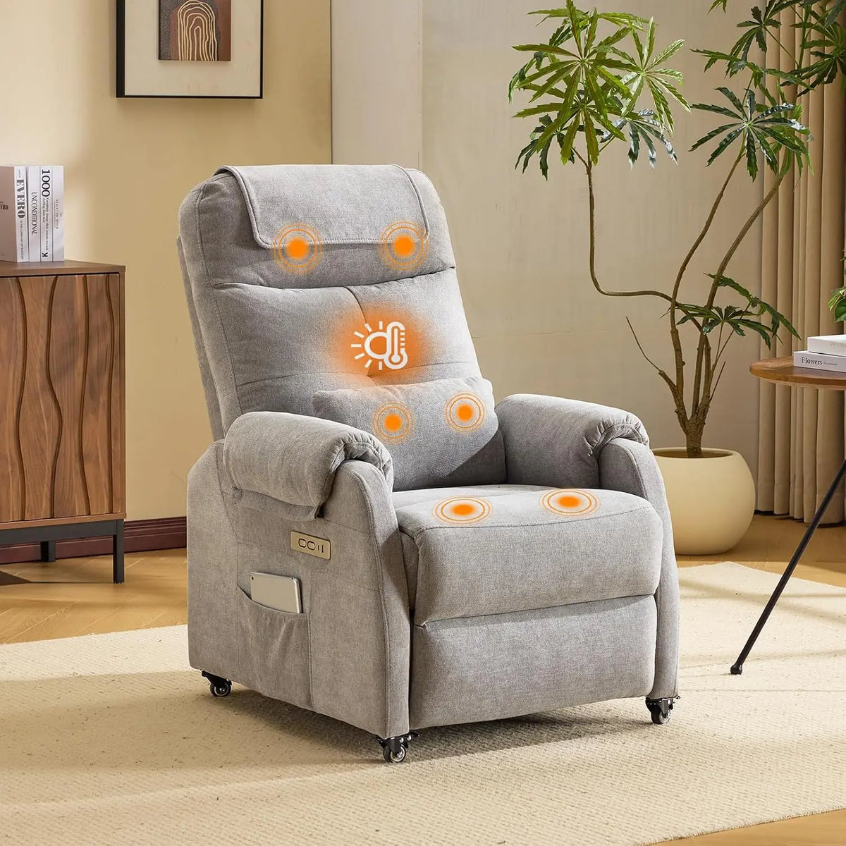 Bonnlo Fauteuil Massant – gris clair