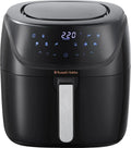 Russell Hobbs Air fryer XXL 8l [Multicuiseur 7en1,10 programmes] Friteuse sans huile avec Rapid Air cuit – noir/gris