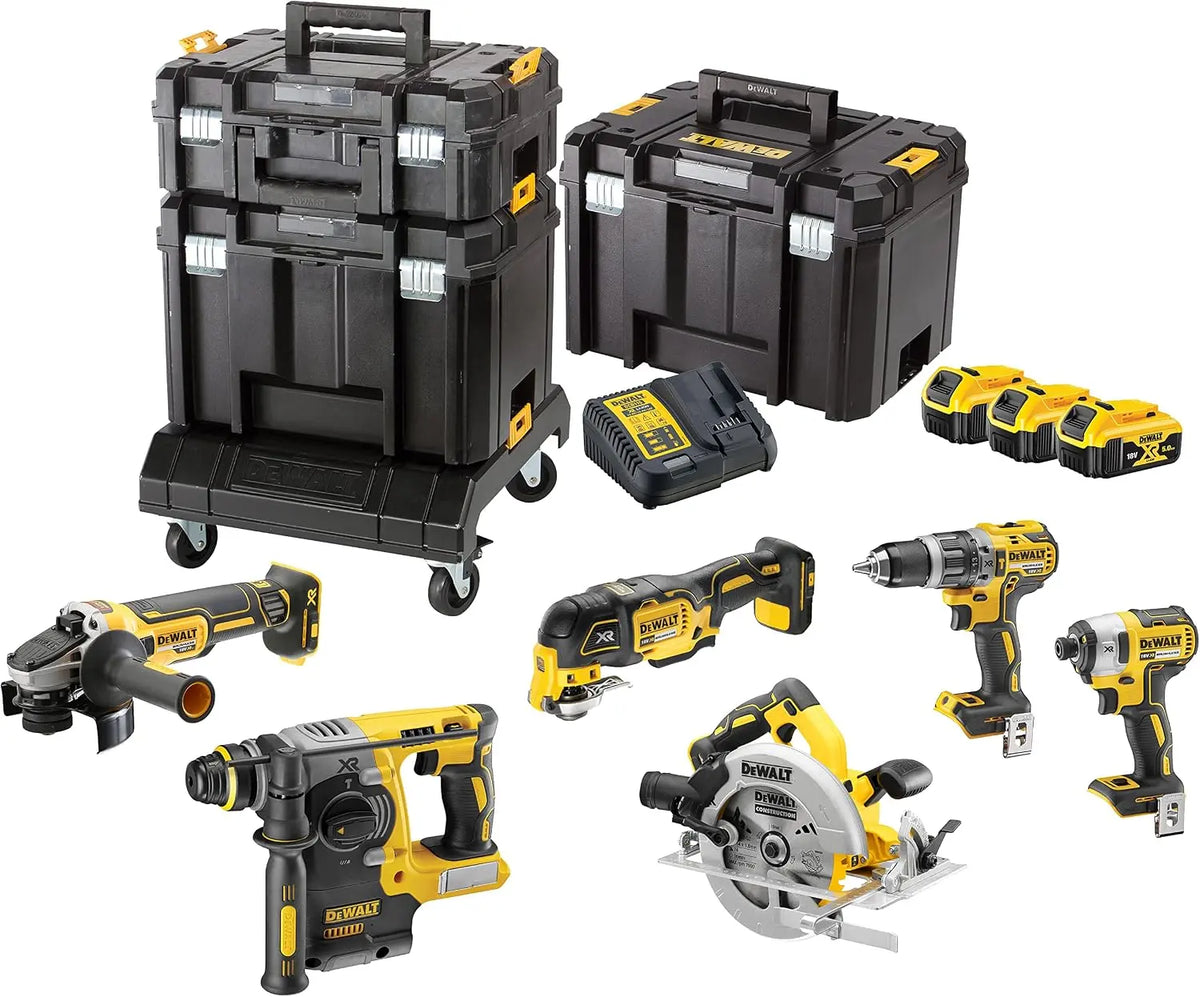 DEWALT DCK685P3T-QW 18V XR Kit de machines 6 pièces TSTAK – 205 Nm, gris/noir