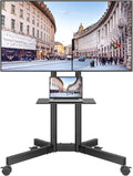 BONTEC Support téléviseur sur Pied à roulettes – noir
