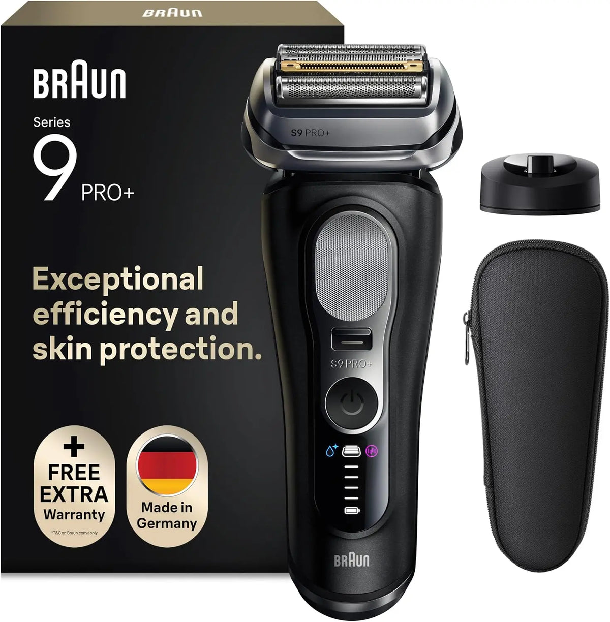 BRAUN Rasoir Electrique Homme Series 9+ PRO 9610SI Noir