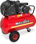 Mecafer 425316 Compresseur 100 L 3 hp v fonte – rouge/gris/noir