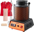 VEVOR Four de Fusion Électrique 1350 W – orange/gris/rouge
