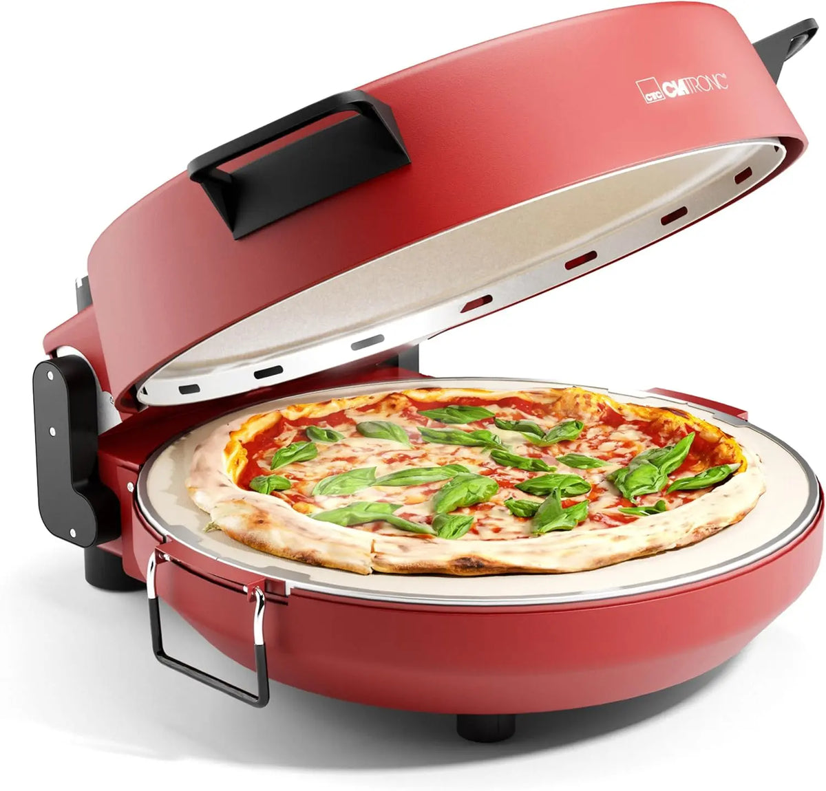 Clatronic four à pizza – 1200 W, 60 Hz, orange/gris/beige