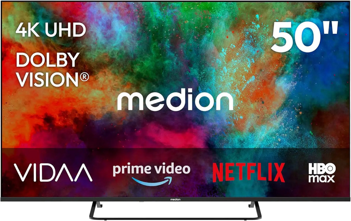 MEDION 125,7 cm 50' 4K UHD LED VIDAA téléviseur connecté - MD850302 – noir