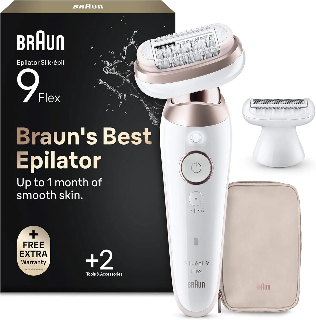 Braun Silk-épil 9 Flex épilateur – blanc/rose