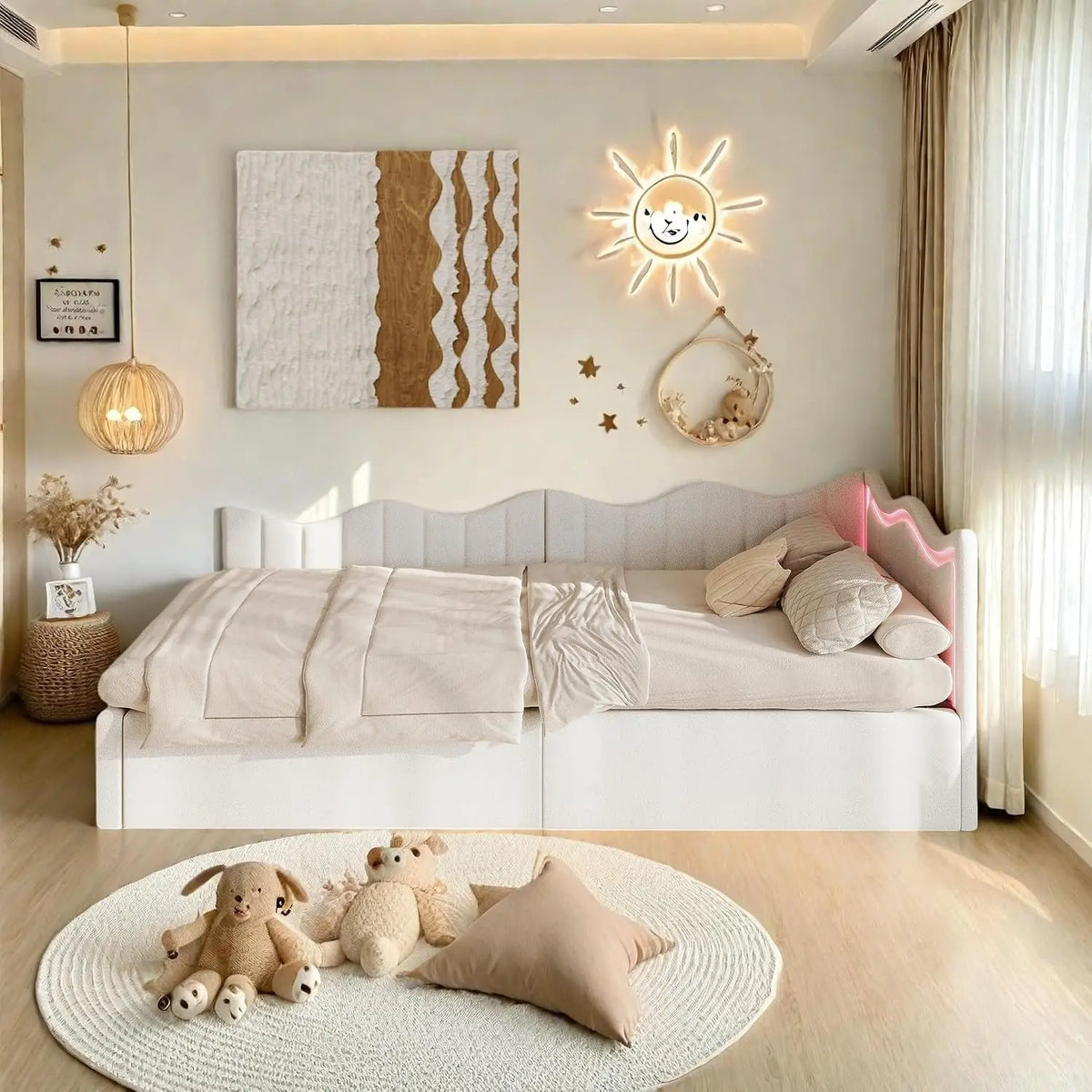 Lit Coffre 90x200 cm – beige