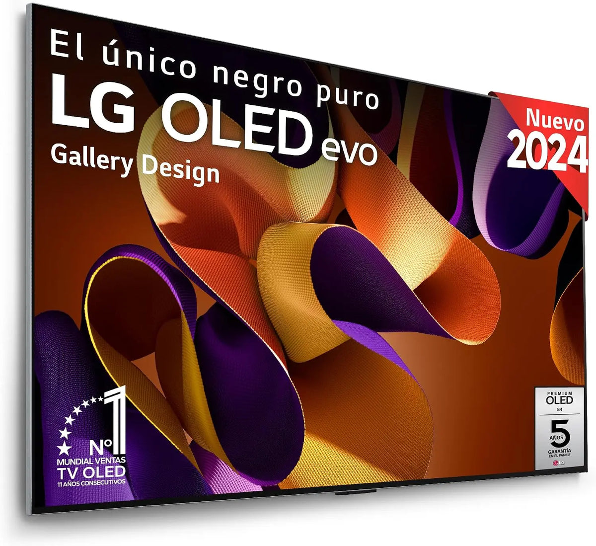TV téléviseur OLED Evo LG OLED55G4 139 cm 4K UHD téléviseur connecté 2024 Noir et Argent