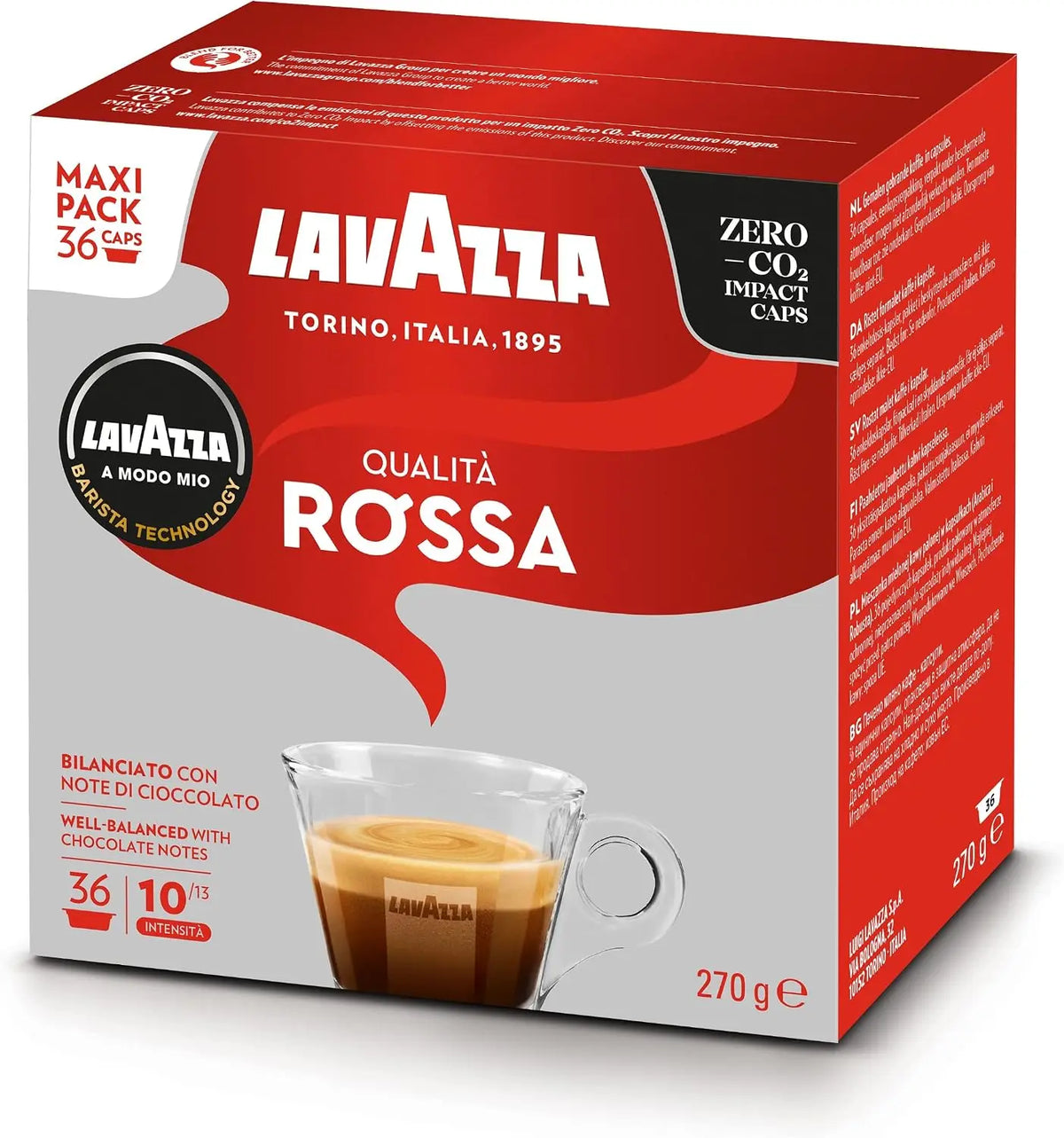 Capsule caffè Lavazza Qualità Rossa – rouge/gris