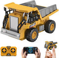 Mini Camion Benne Télécommandé 1:64,9 Canaux Dumper RC – 2,4 GHz, gris/orange